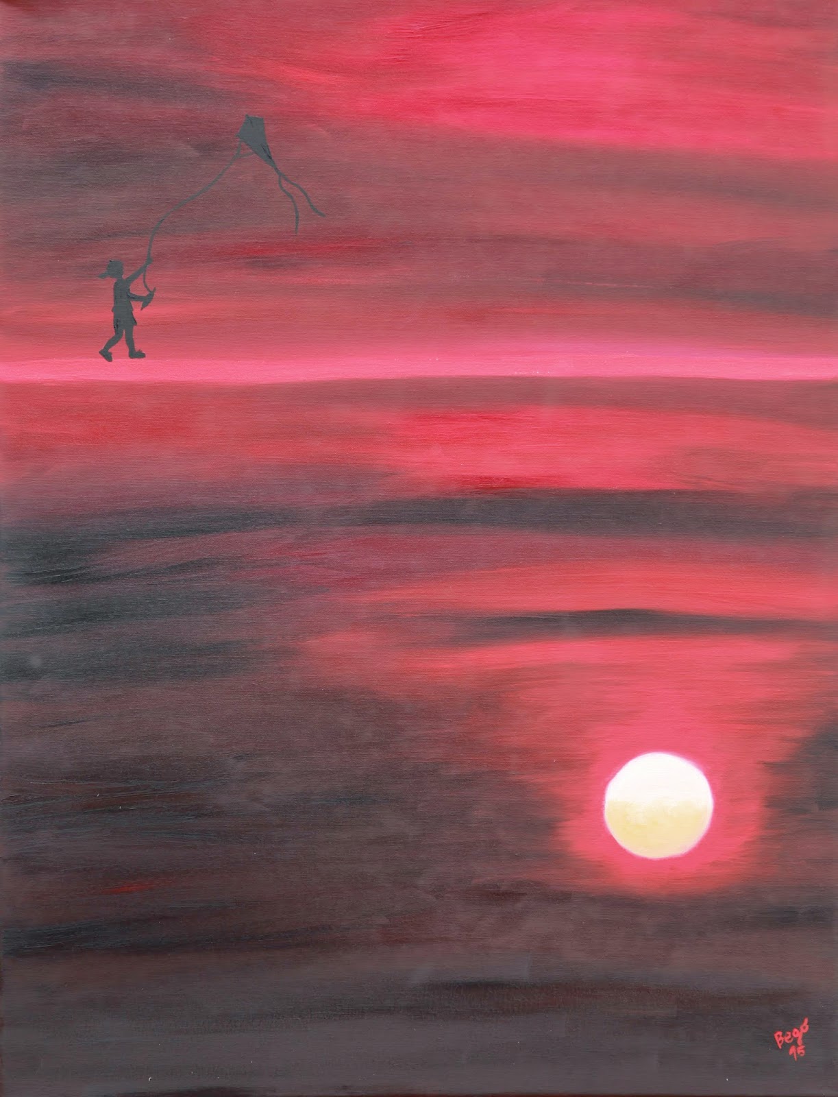 Desde arriba · 70 × 100 cm · Óleo sobre lienzo