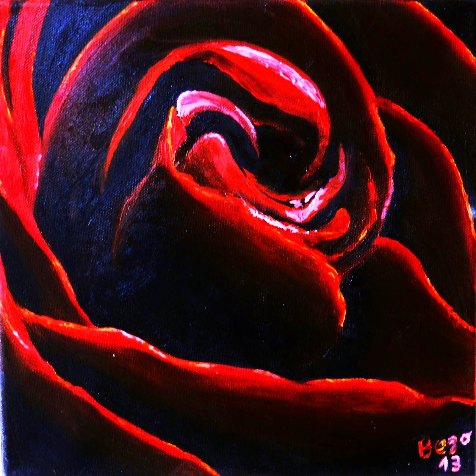 Poderío · 30 × 30 cm · Óleo sobre lienzo