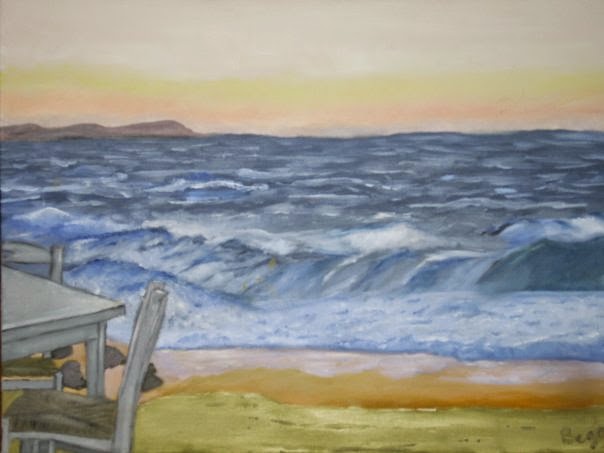 Mikonos · 40 × 30 cm · Óleo sobre lienzo