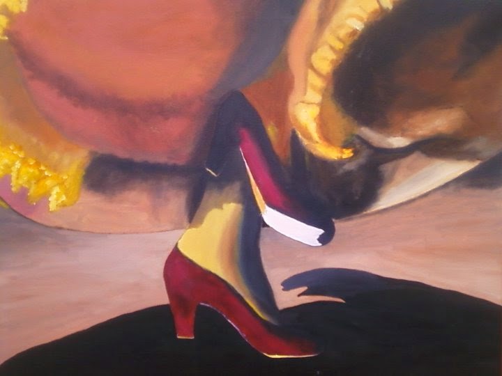 Faralaes · 55 × 47 cm · Óleo sobre lienzo