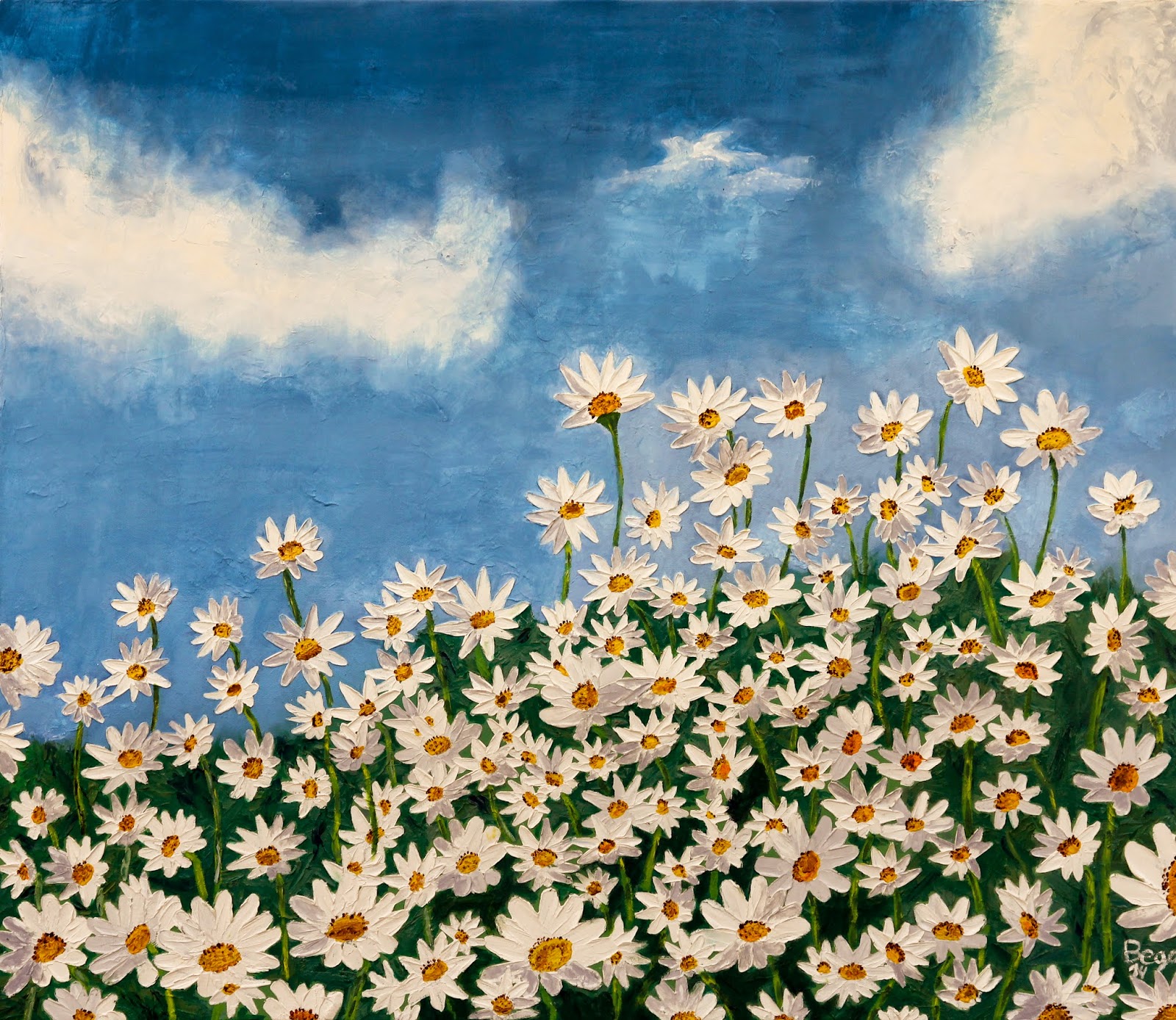 Incertidumbre = margarita · 60 × 50 cm · Óleo sobre lienzo